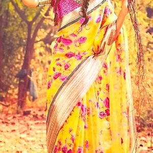 Organza Silk Saree 1208.1