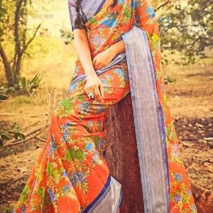 Organza Silk Saree 1208.5